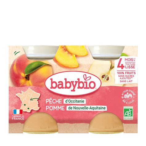 Peach & Apple | Organic | For Babies From 4 months | Babybio