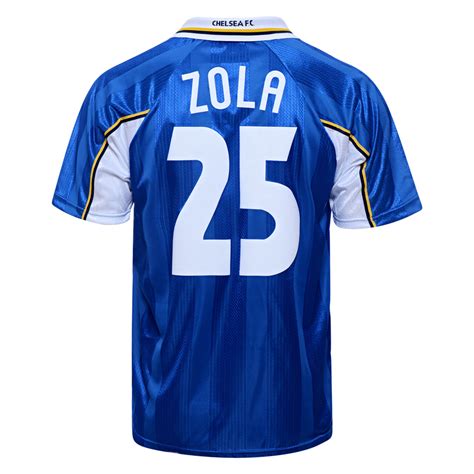 Chelsea 1998 Ecwc No25 Zola Shirt Chelsea Retro Jersey Score Draw