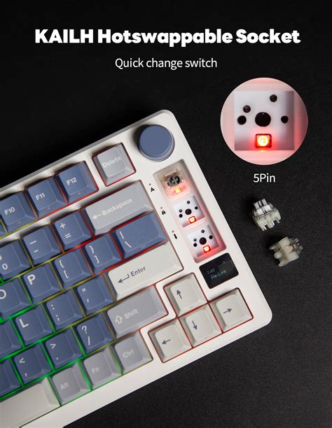 Royal Kludge RK M Tri Mode RGB Wired Bluetooth G Key Wireless Modes Hot Swap Shopee
