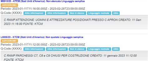 Guasto Informatico Al Notam Che Avvisa I Piloti Dei Pericoli Blocca A