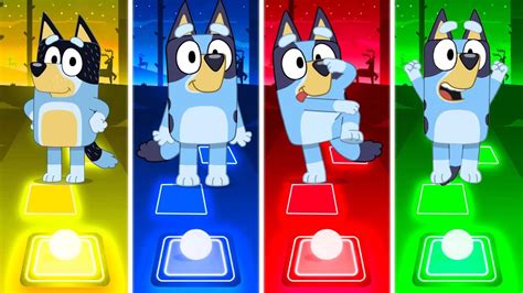 Bluey Vs Bluey Vs Bluey Vs Bluey Tiles Hop Edm Rush Youtube