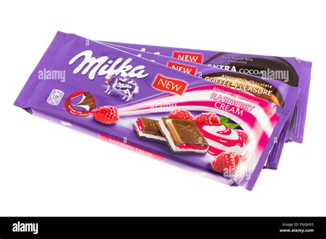 Milka Chocolate Bars Stock Photo Alamy