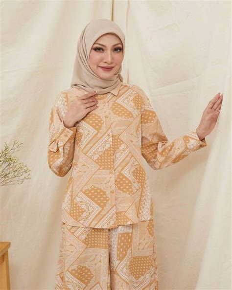 Hinata Set In Nude Brown Women S Fashion Muslimah Fashion Dresses On Carousell