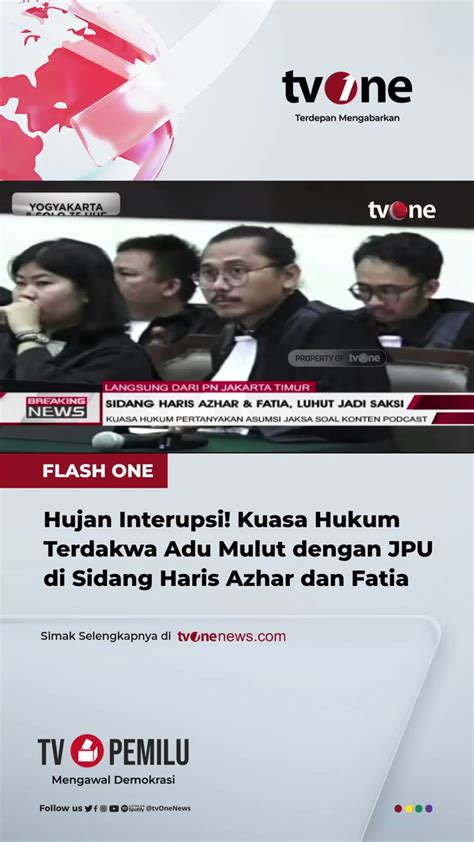 TvOnenews On Twitter Sidang Kasus Pencemaran Nama Baik Luhut Binsar