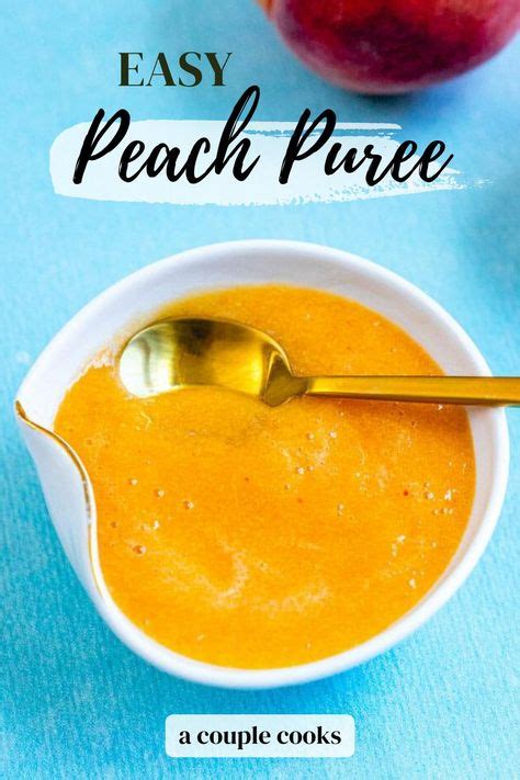how to make pureed peaches
