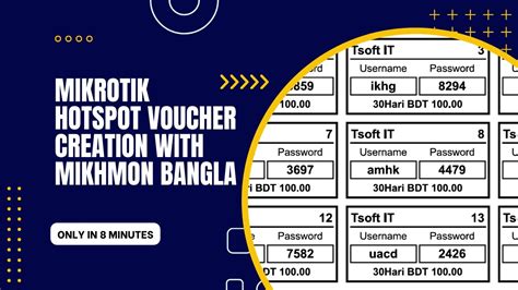 Mikrotik Hotspot Voucher Creation With Mikhmon Bangla Youtube