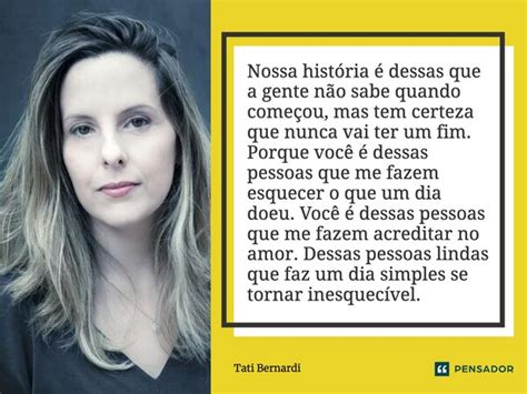 Nossa história é dessas que a gente Tati Bernardi Pensador