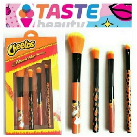 None Makeup Taste Beauty X Flamin Hot Cheetos Pc Makeup Brush Set Poshmark