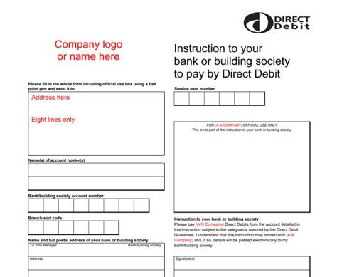 Setting Up Direct Debit Instructions Clear Direct Debit