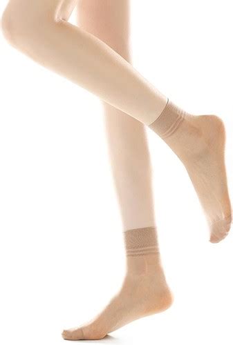 Pairs Women S Ankle Sheer Nylon Socks Summer Thin Soft Pairs Nude Black EBay