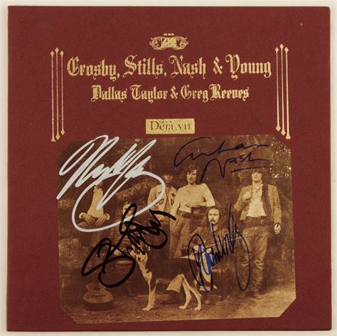 Lot Detail - Crosby, Stills, Nash and Young Signed "Déjà vu" Album Cover