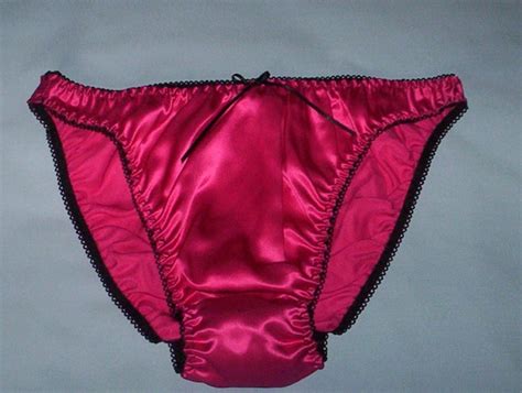 Raspberry Pink Silk Satin Panties In Uk Sizes 8 20