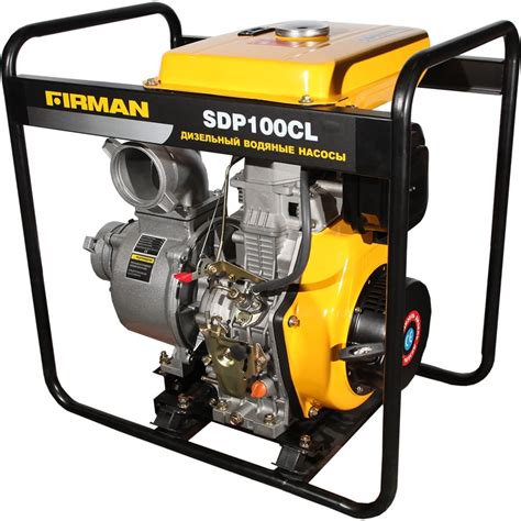Дизельная мотопомпа для чистой и слабозагрязненной воды FIRMAN SDP100CL ...