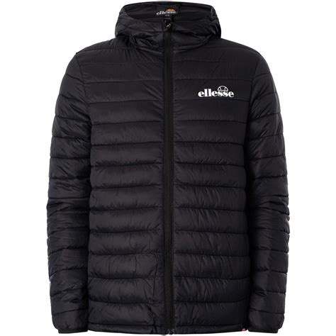 Ellesse Wattierte Mazzini-Jacke Schwarz - Kleidung Trainingsjacken ...