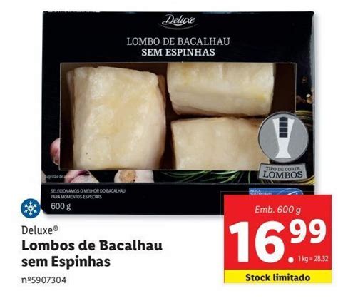 Promoção Bacalhau deluxe em Lidl