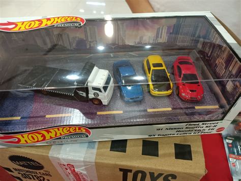 95 Toyota Celica Gt Four Honda Eg 91 Nissan Sentra Fleet Street Garage Premium Hot Wheels Mattel