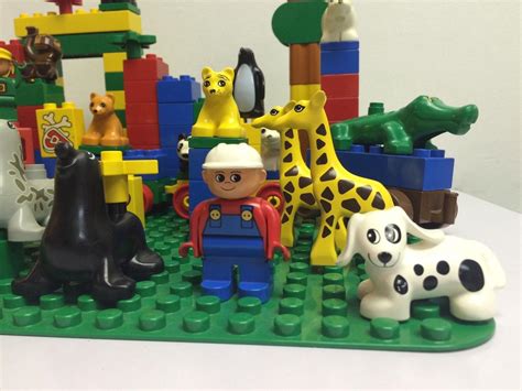 Vintage Lego Duplo Zoo Animals People Train Base Specialty Blocks 100