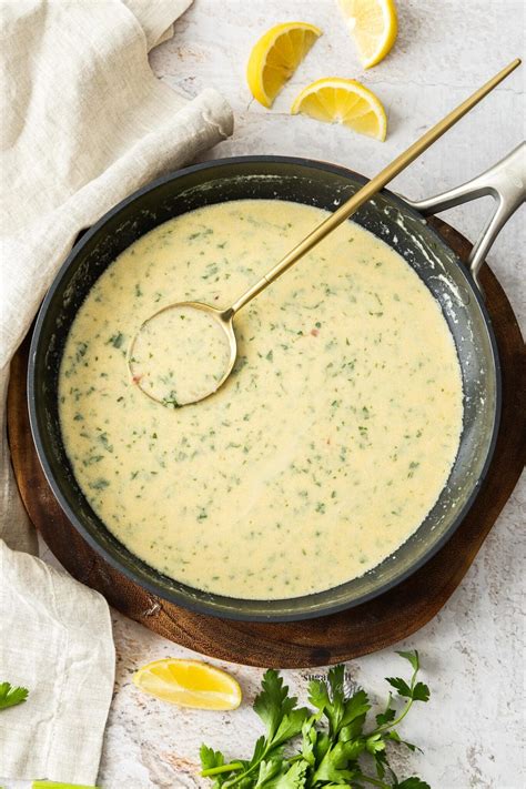 Creamy White Wine Sauce - Sugar Salt Magic