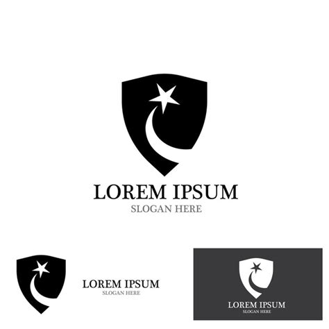 premium vector shield protection logo vector illustration