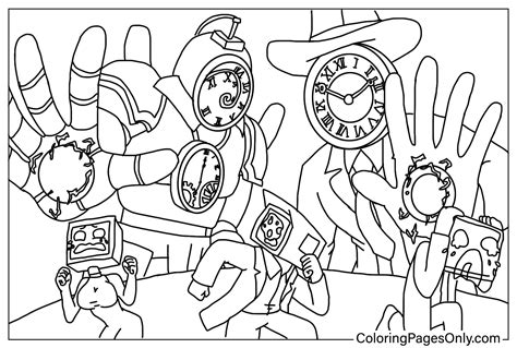 17 Titan Clock Man Coloring Pages - ColoringPagesOnly.com