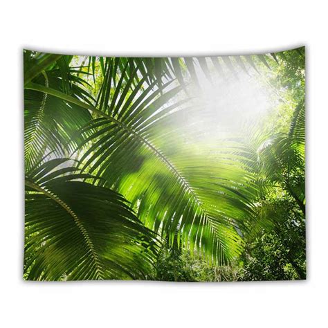 Magnifique Tenture Murale Nature Sous Les Palmiers
