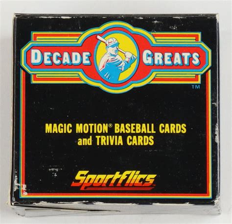 Sportflics Decade Greats Baseball Complete Set Of Cards With Babe Ruth Mickey