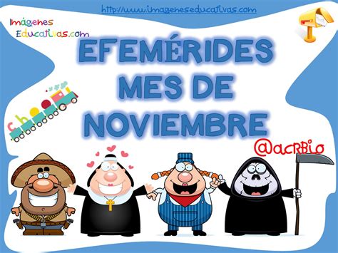 Efemérides mes de noviembre (1) - Imagenes Educativas