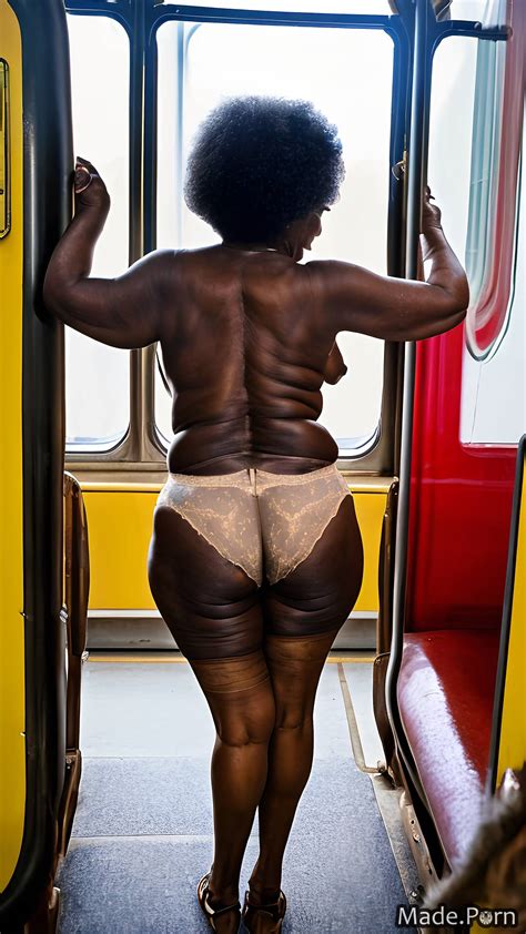 Porn Image Of Looking At Viewer Train Skinny Hairy Standing From Behind Glasses Created By AI