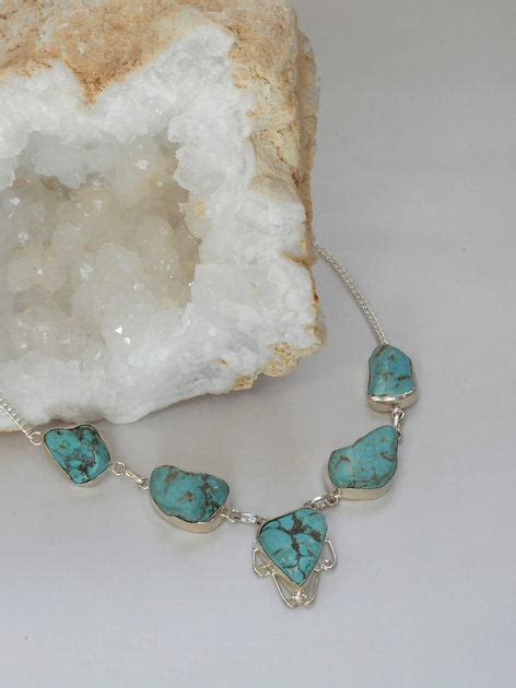 Tibetan Turquoise Necklace 1 Andrea Jaye Collection