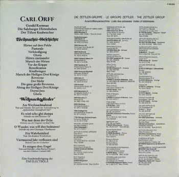 Weihnachts Geschichte Und Weihnachtslieder Gatefold Vinyl Carl