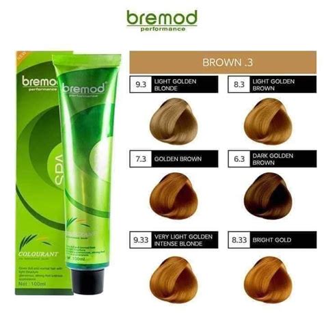 Bremod Hair Color Ml Honey Tea Brown Chocolate Brown Mocha Brown Light Golden Blonde