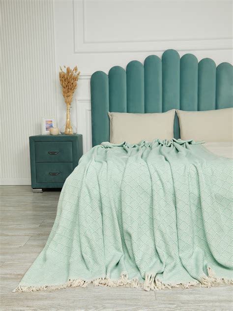 Покрывало-Плед "KARTEKS" 200х240см, EVIUM-005 B Yesil за 3 073 руб. в ...