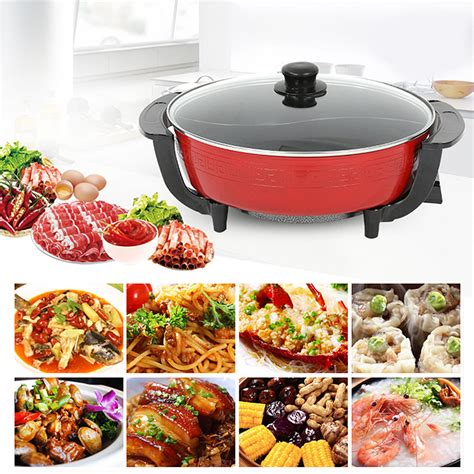 5l Non Stick Stainless Steel Home Electric Shabu Hot Pot Smokeless 1800w Sale Banggood