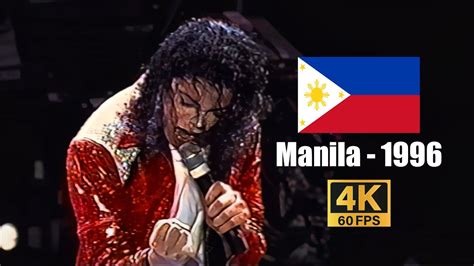 Michael Jackson Beat It Live In Manila December 10th 1996 4K60FPS