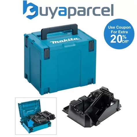 MAKITA MAKPAC 4 Tool Case + 2 Tool Inlay for DHP485 DHP482 DHP458 ...