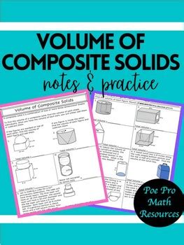 volume  composite solids notes  practice  poe pro math resources