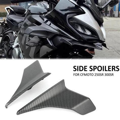 FOR CFMOTO CF250SR CF 250SR 250 SR 300SR Motorcycle Parts Side Downforce Naked Spoilers Fixed