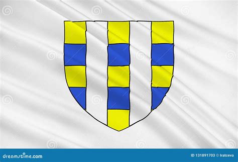 Flag of Vichy, France stock illustration. Illustration of ferrand ...