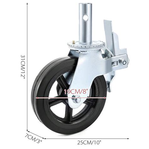 VEVOR Scaffolding Wheels 8 Scaffold Wheels Set Of 4 Heavy Duty