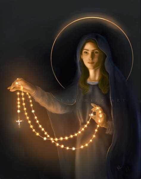 Our Lady Of The Rosary Art Print Virgin Mary Catholic Art Etsy Australia