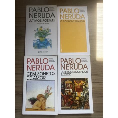 Livros De Pablo Neruda - pablo neruda - coleção de livros de poesia | Shopee Brasil