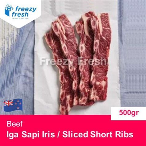 Jual Freezy Fresh Sliced Bone In Short Ribs Aus Iga Sapi [500 G] Di