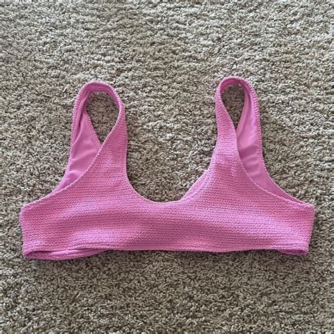 Pacsun Pink Bikini Top Size Xl Depop