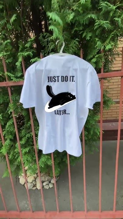 Футболка JUST DO IT LATER #стильніречі #друкнафутболках #футболки - YouTube