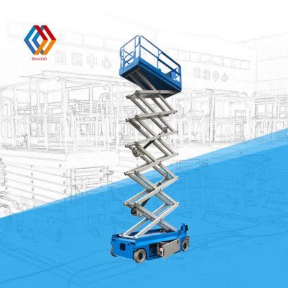 M M Man Lifting Automatic Scissor Lift Hydraulic Scaffolding Self