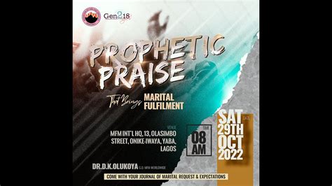 Prophetic Praise That Brings Marital Fulfilment Gen Singles