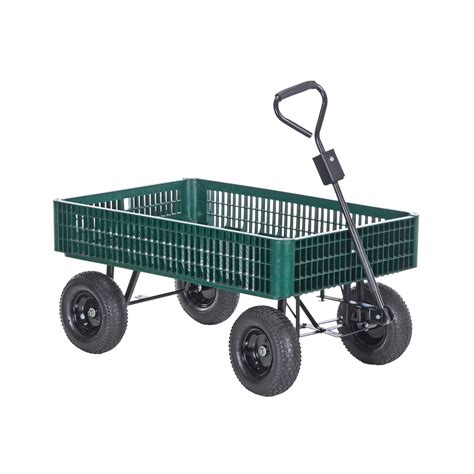 Vestil Landscape Cart With Plastic Crate Load Capacity 1000 Lb Model