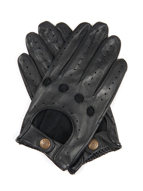 Dents Delta Leather Driving Gloves In Black For Men Lyst