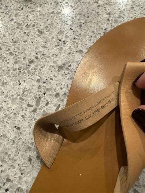 Tory Burch Nude Manon Thong Sandal Natural Vachetta L Gem