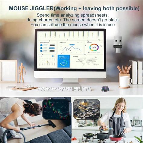 Mouse Jiggler Plug And Play Tipo C Movimentador Sacudidor